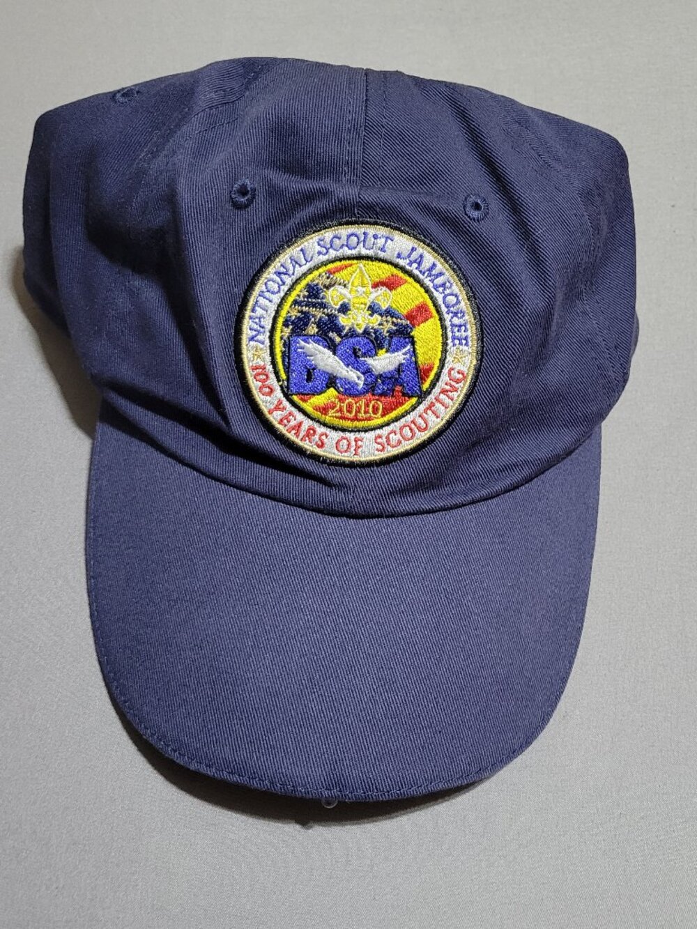 2010 BSA National Scouting Jamboree 100 Years of Scouting Dark Blue Cap W/Lights